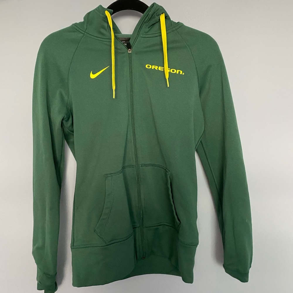 Oregon university nike zip up hoodie